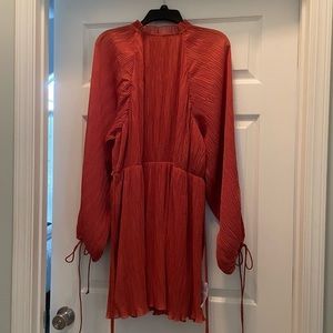 Women’s burnt orange, high-neck burnt orange dress - BRAND NEW w/ tags - ASOS